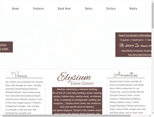 Tablet Screenshot of elysiumevents.net